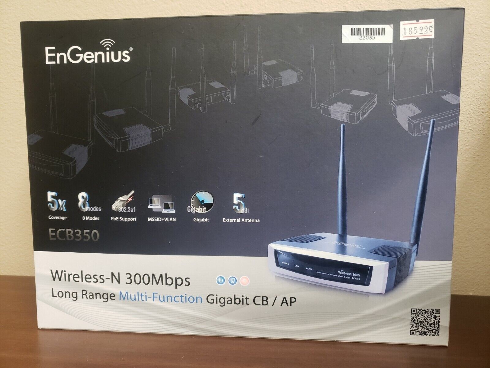 ENGENIUS ECB350 Long Range Multi-function Gigabit CB/AP
