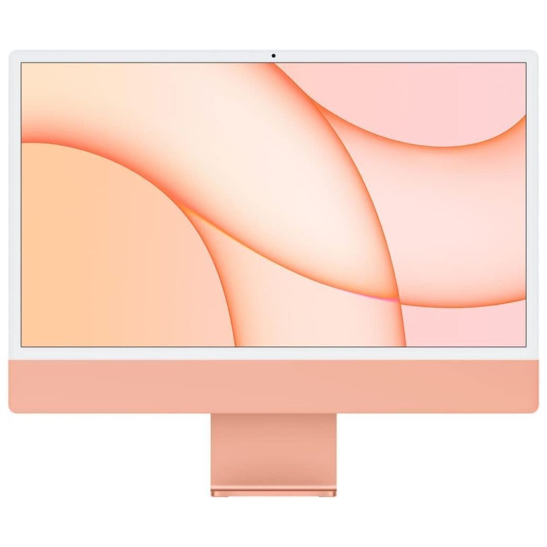 Apple Orange iMac 24-Inch Display with Apple M1 8-Core CPU