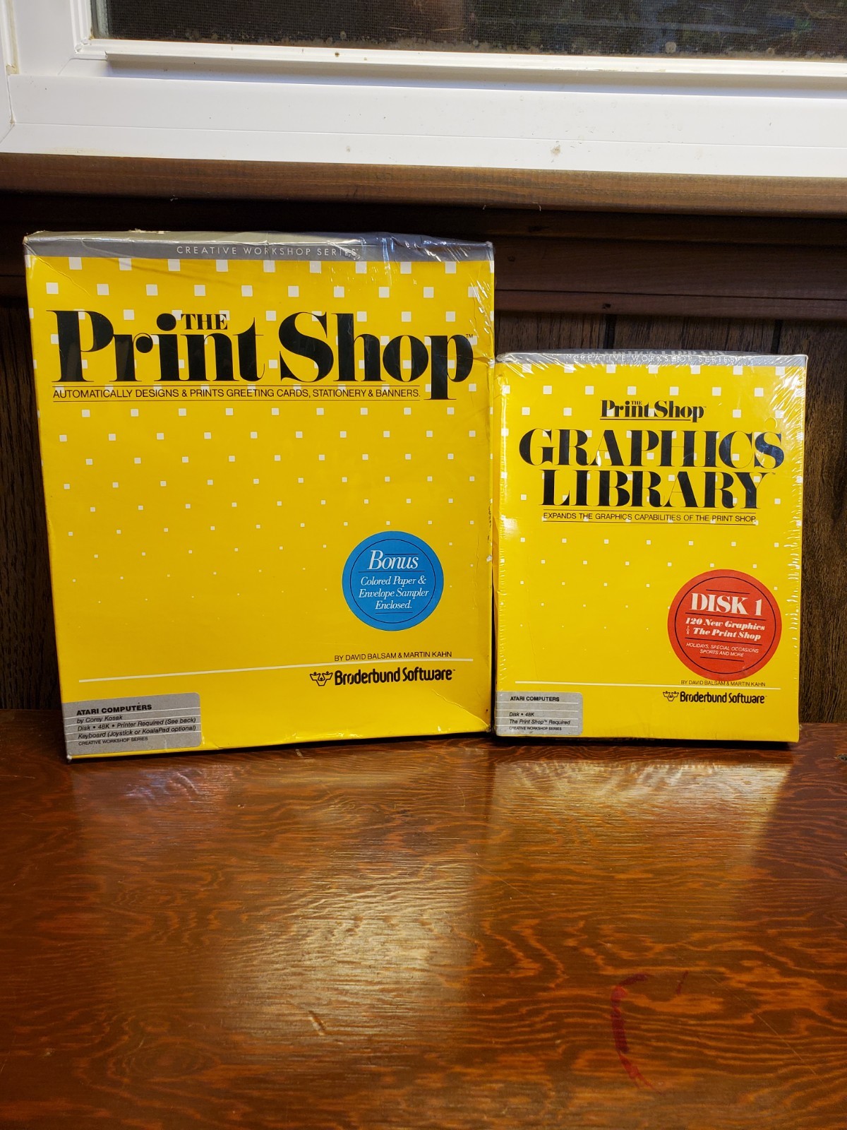 The Print Shop Software and Graphics Library for Atari Computers - Sealed