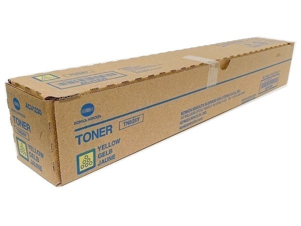 Konica Minolta TN626Y (ACV1230) Genuine Yellow Toner Cartridge