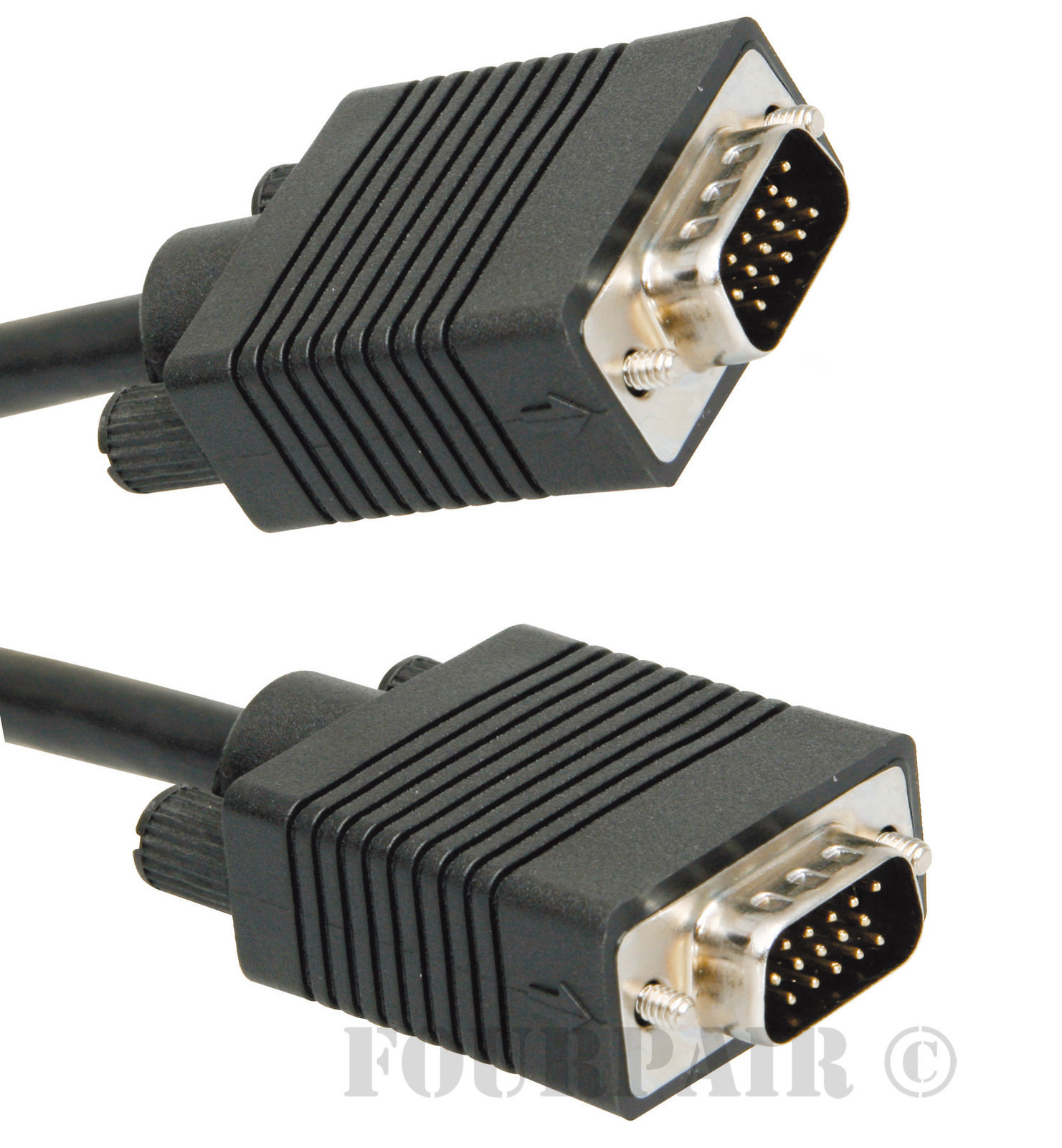 Premium Heavy Duty 6ft VGA SVGA Video Cable Cord Male to Male PC Laptop Monitor