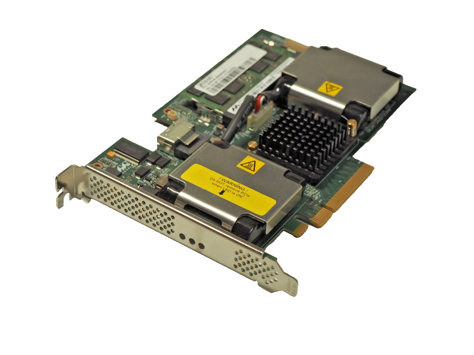 DELL 6VJP3 Single Port Mini SAS PCI-e x8 Dual Battery Controller Card