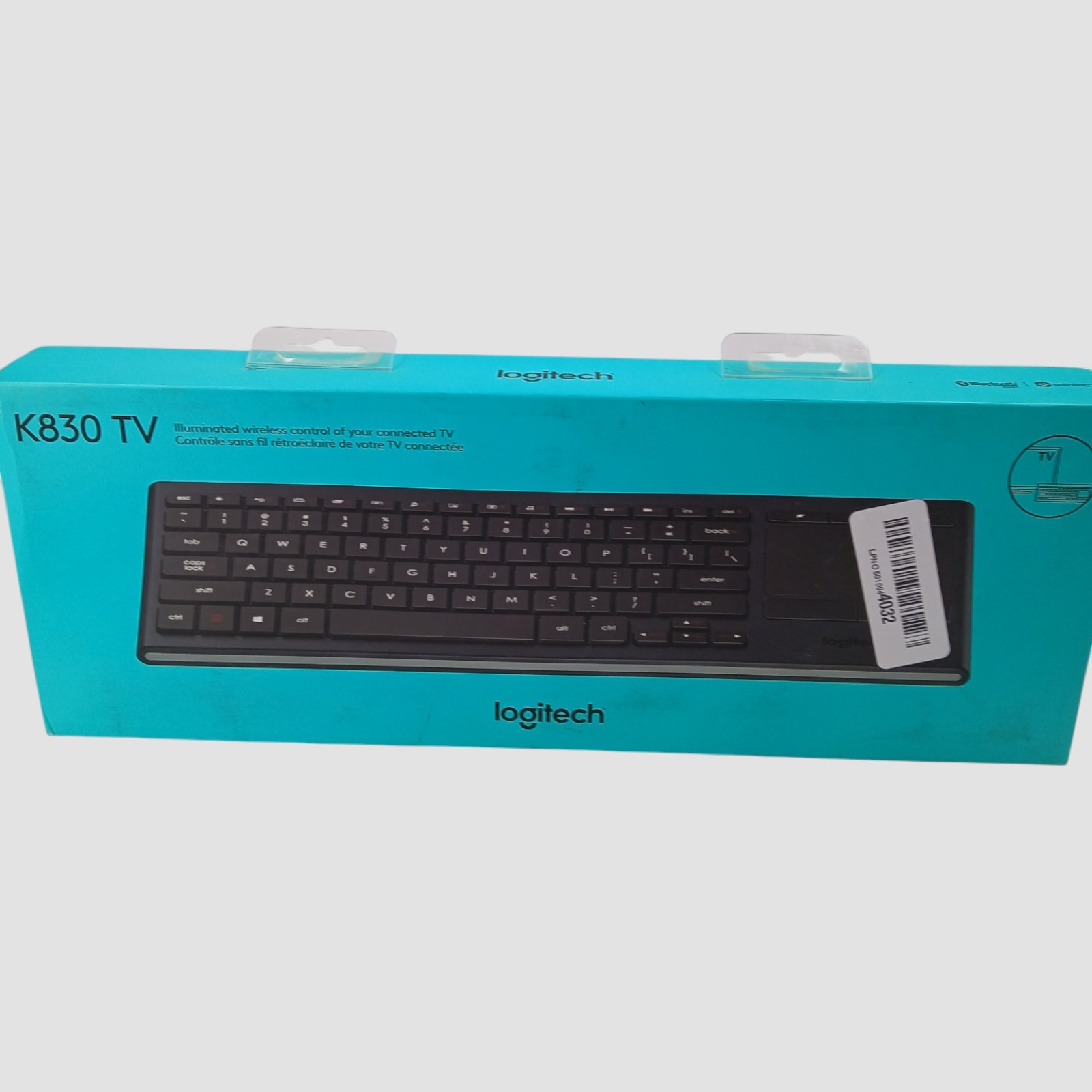 Logitech K830 Backlit Keyboard with Built-in Touchpad (Untested)