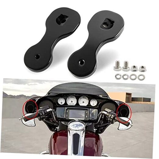  Motorcycle Spare Mirror Bracket Adapter Rear View Mirror Brackets Adapter 