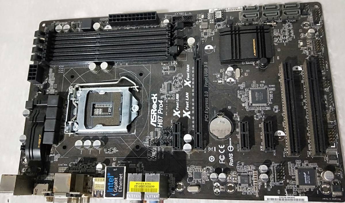 [Used Parts] BIOS checked only, ASROCK H87 PRO4 Motherboard I/O Panel Included L