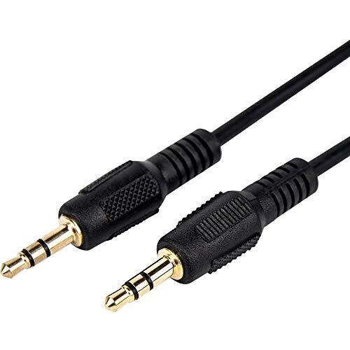 Rocstor Premium Slim 3.5mm Stereo Audio Cable 10 Ft - M/- Mini-Phone Male Stereo