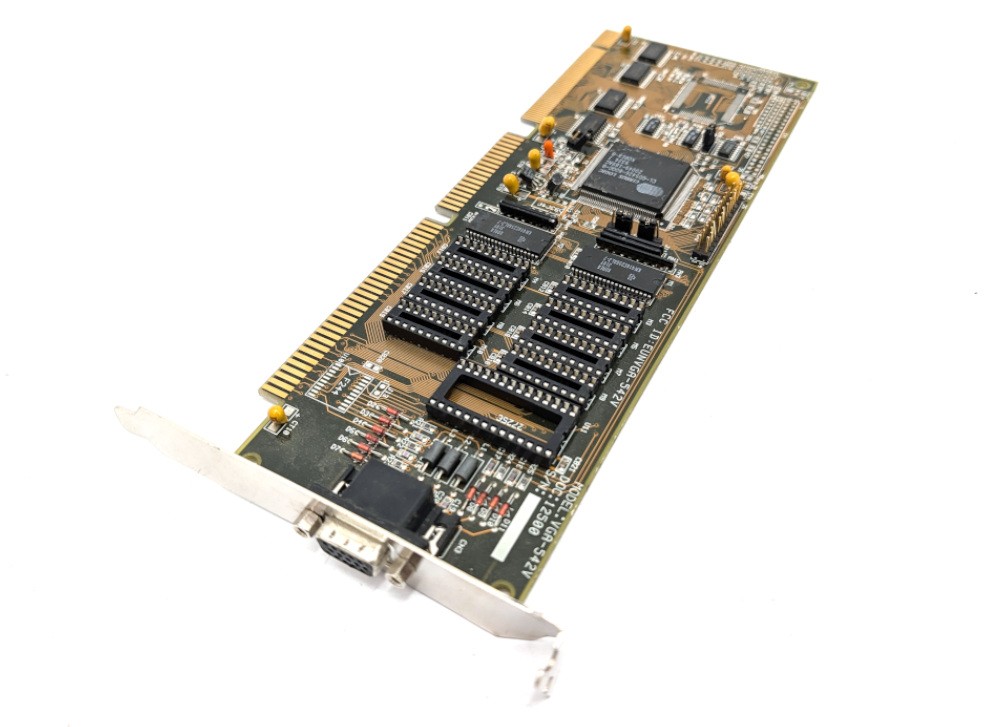 Faulty VGA-542V Vintage ISA VGA Graphics Card Cirrus Logic CL-GD5426 1MB DOS 486