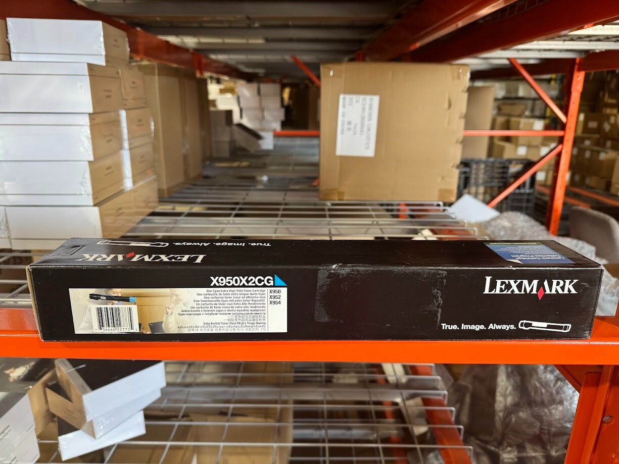 Genuine Lexmark X950X2CG Extra High Yield Cyan Toner for X950,  X952,  X954 New