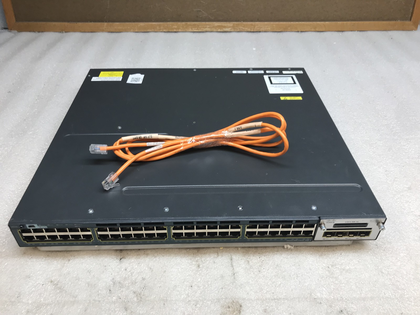 Cisco Catalyst WS-C3560X-48P-L 48-Port PoE+ w/ C3KX-NM-1G Switch - Tested Reset