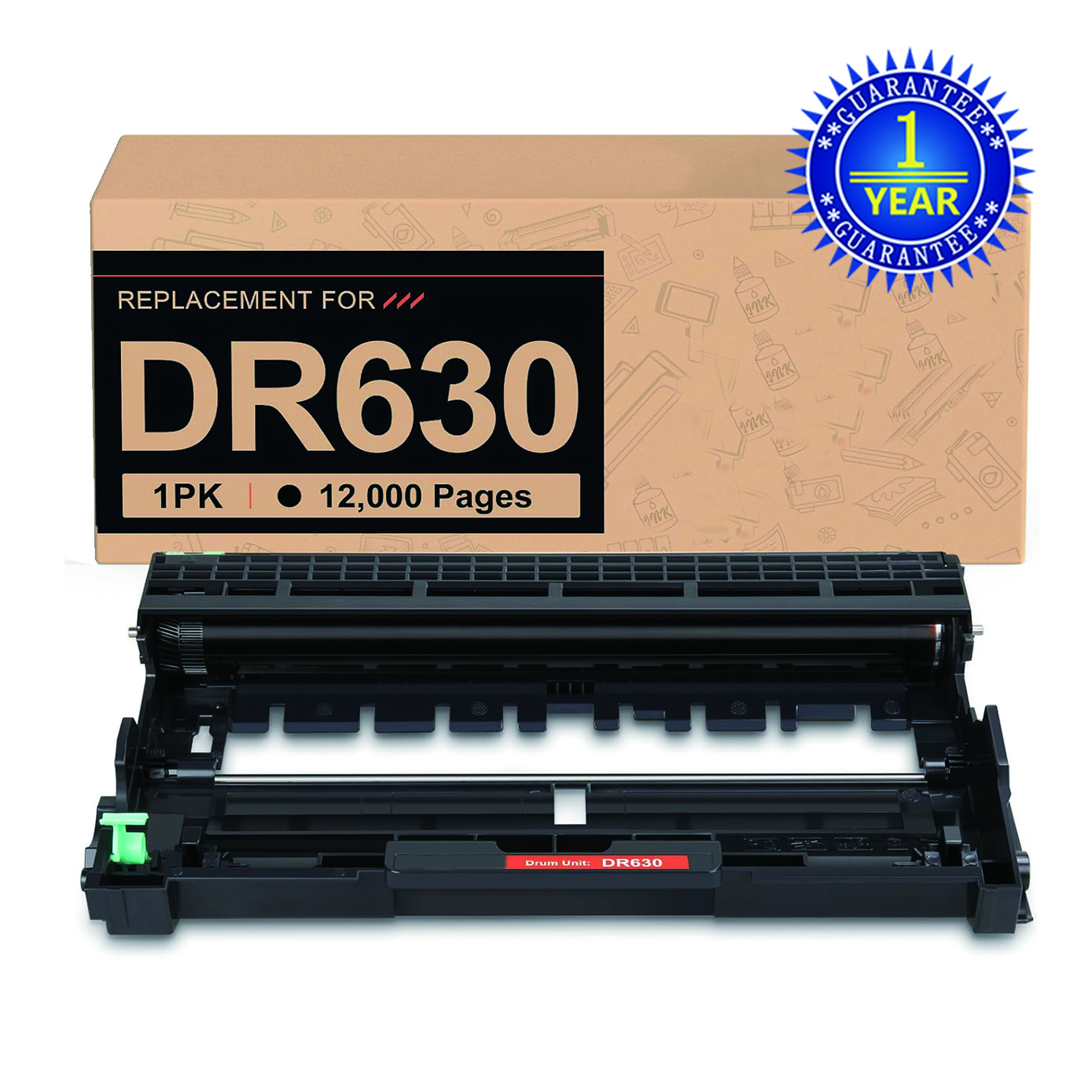 1PK DR630 Drum Compatible With Brother DR-630 HL-L2300D HL-L2380DW MFC-L2740DW