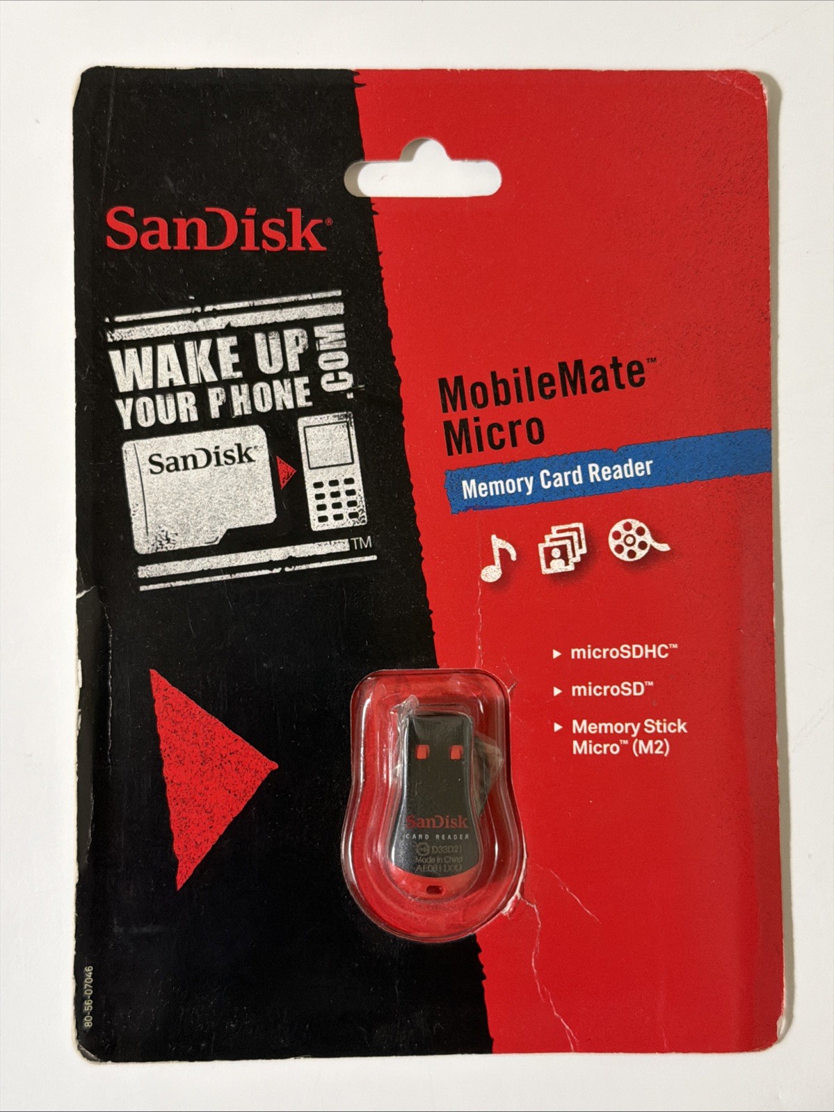 Brand New SanDisk MobileMate Micro M2 microSD Card Reader SDDR-121-A11M