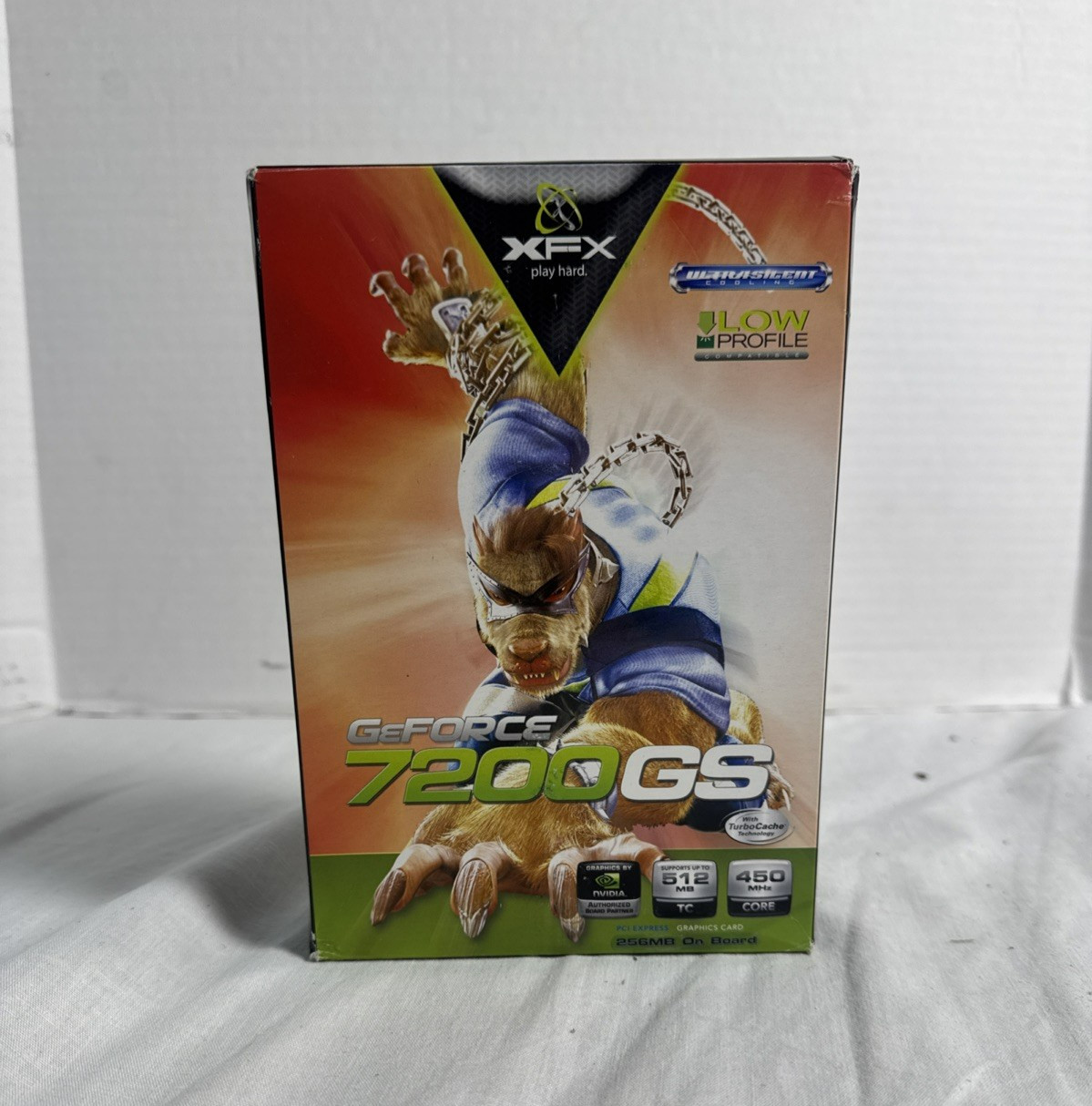 XFX Nvidia GeForce 7200GS Ultrasilent Low Profile 256mb Graphics Card NEW IN BOX