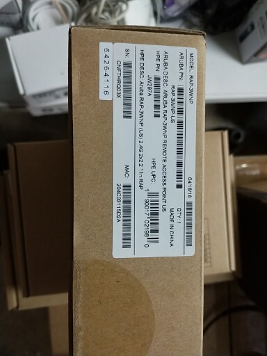 "NEW" Aruba RAP-3WNP (JW297A) (US) 2.4G 2x2:2 11n RAP
