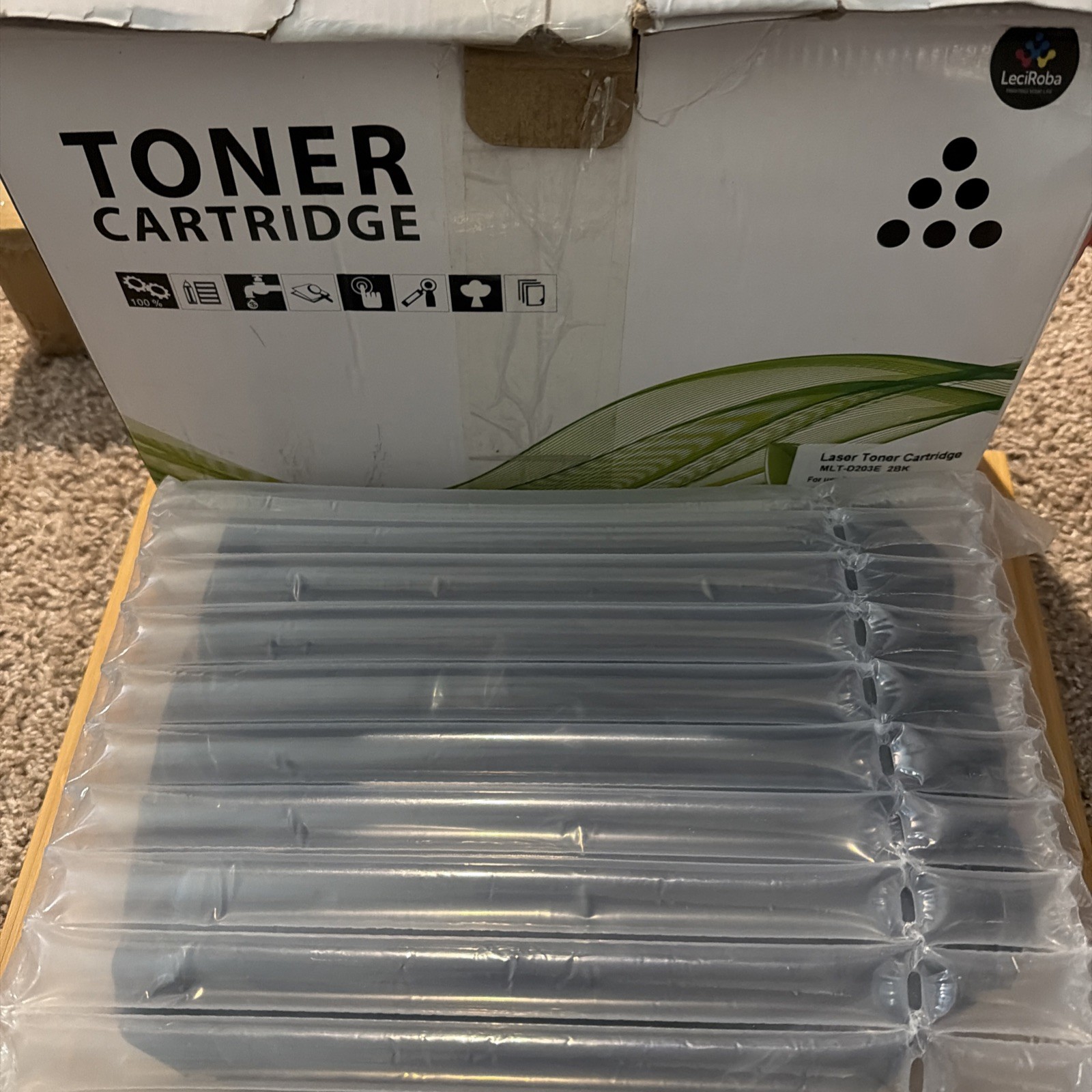 2x-Compatible Samsung MLTD203E / MLT-D203E / 203E Black Toner, Factory Sealed