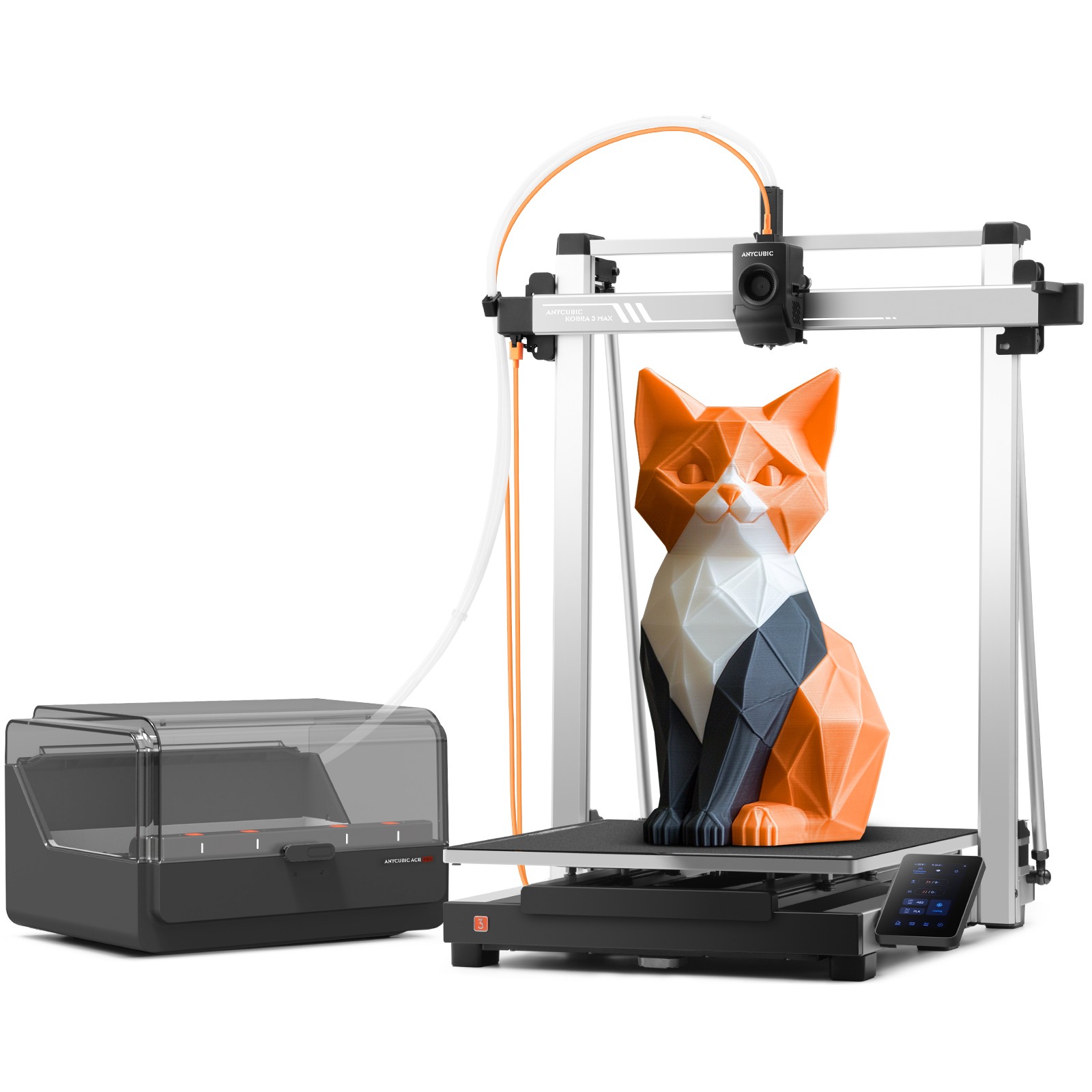 【OPEN BOX】ANYCUBIC Kobra 3 Max Combo Big 3D Printer 600mm/s Multicolor Print
