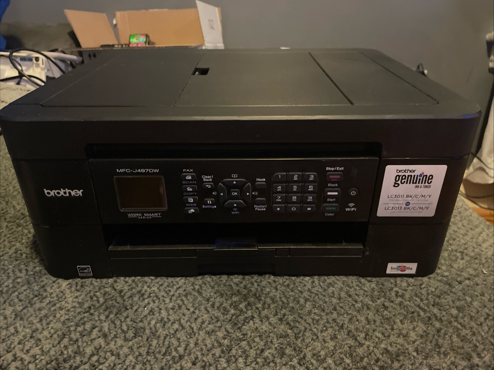 Brother MFCJ497DW Wireless All-In-One Color Inkjet Printer