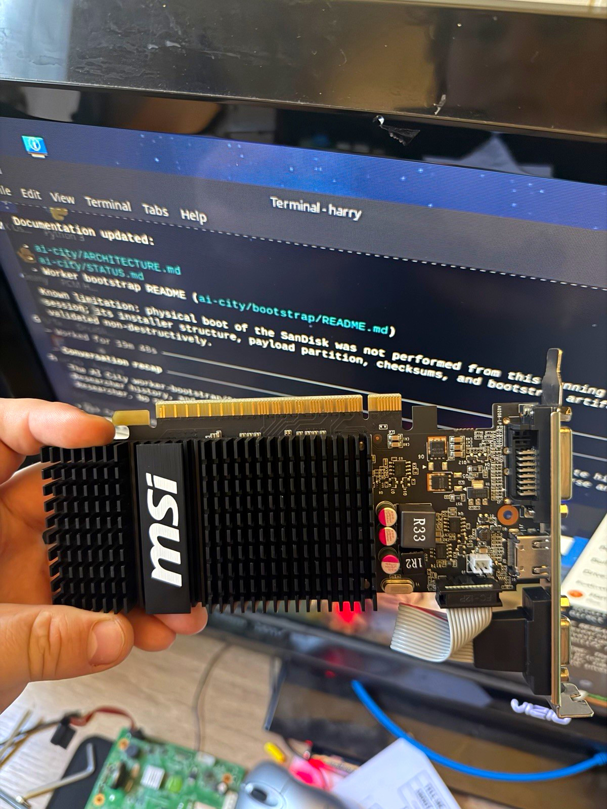 MSI NVIDIA GeForce GT 720 SFF Low-Profile PCIe x16 HDMI DVI-D VGA