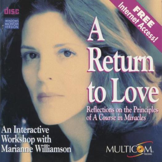 A Return To Love PC MAC CD-ROM Marianne Williamson spiritual journey workshop