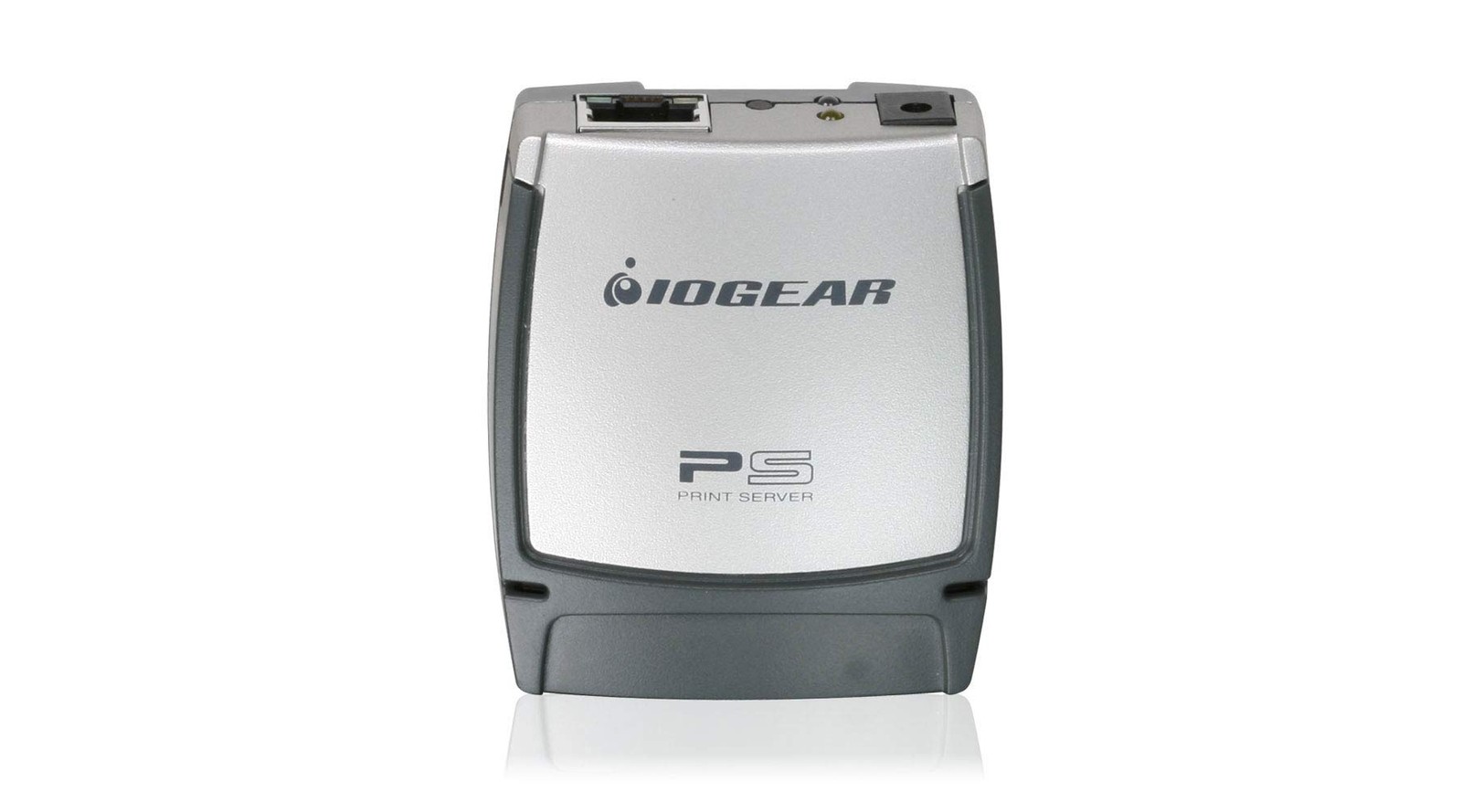 IOGEAR 1 Port USB 2.0 Print Server Silver Networking Device for Multiple Comp...