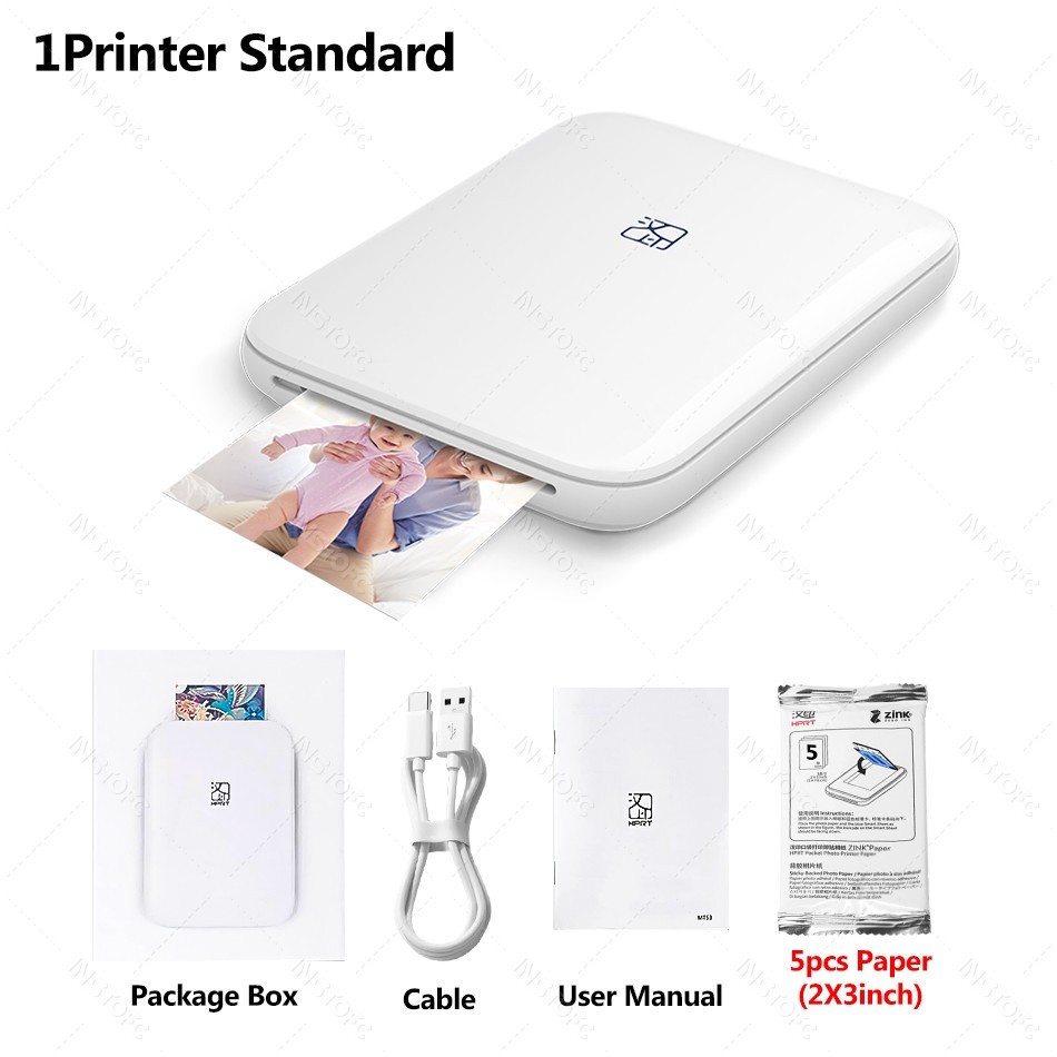 MT53 Color Photo Portable Printer Mobile Phone Mini Handheld Pocket Wifi Blueto