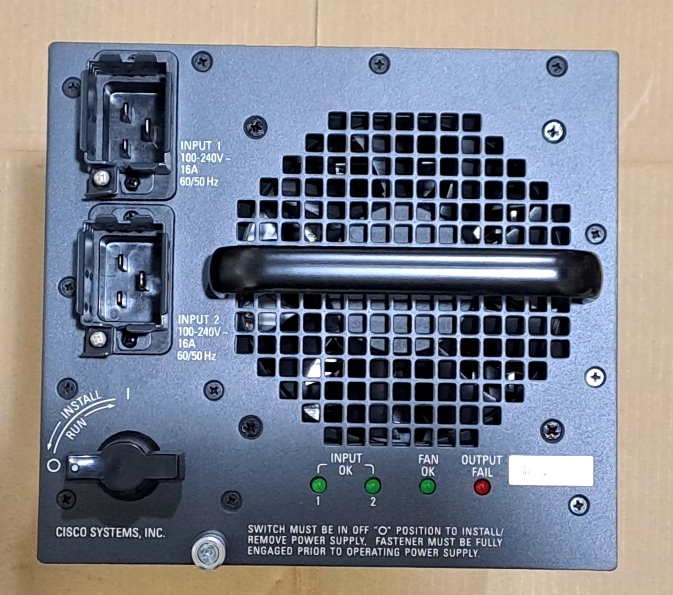 CISCO WS-CAC-4000W-INT POWER SUPPLY FOR CATALYST