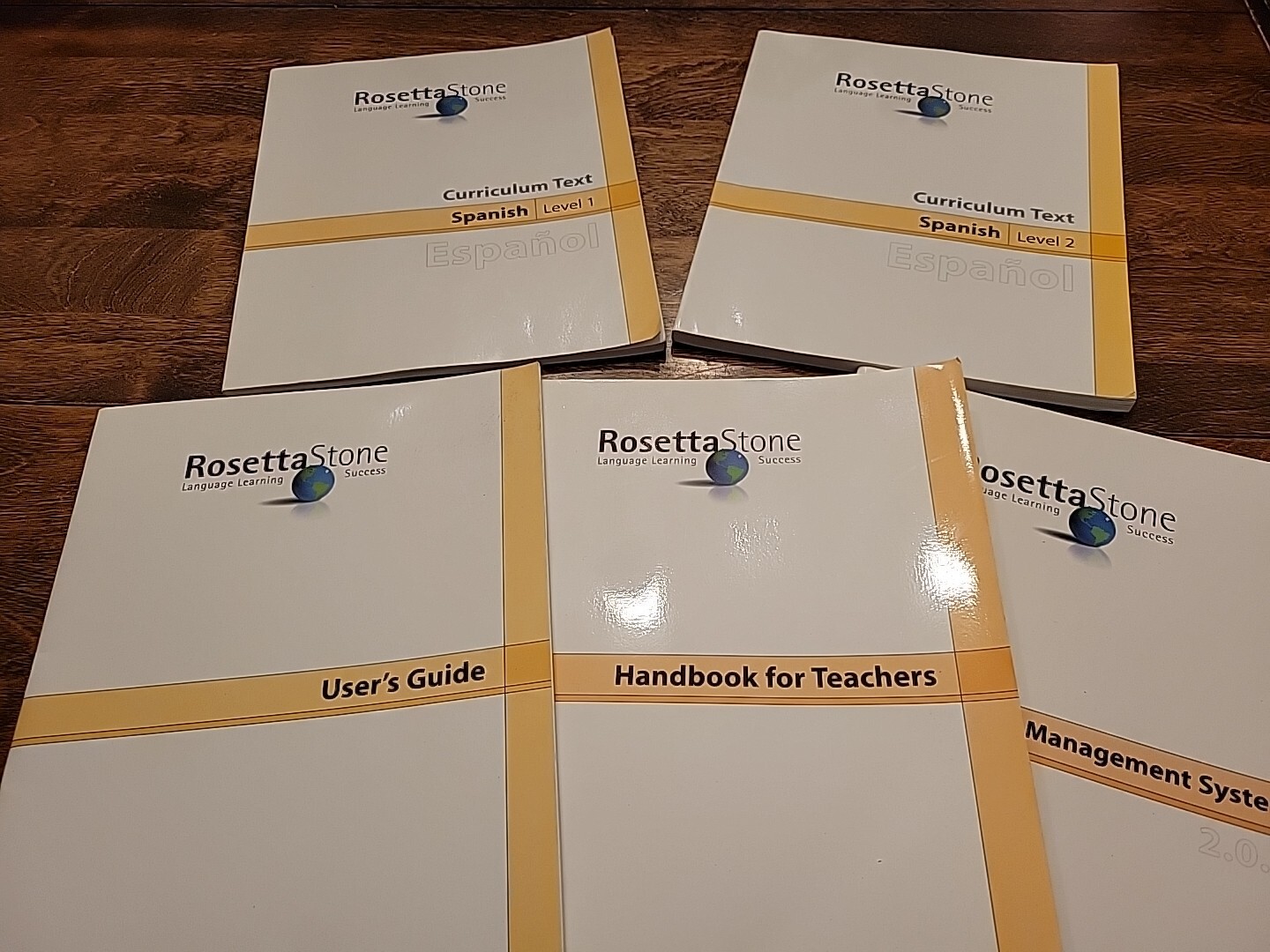 Rosetta Stone Spanish Mixed Book Lot  Level 1 Level 2 Homeschool Edition Books