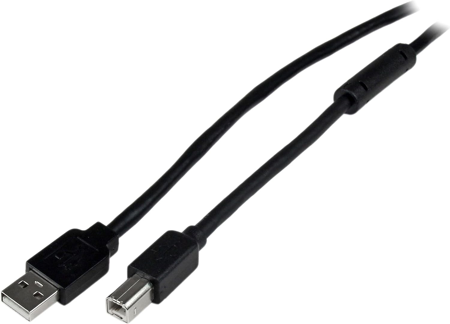 StarTech.com 20m / 65 ft Active USB 2.0 A to B Cable - Long 20 m Black 