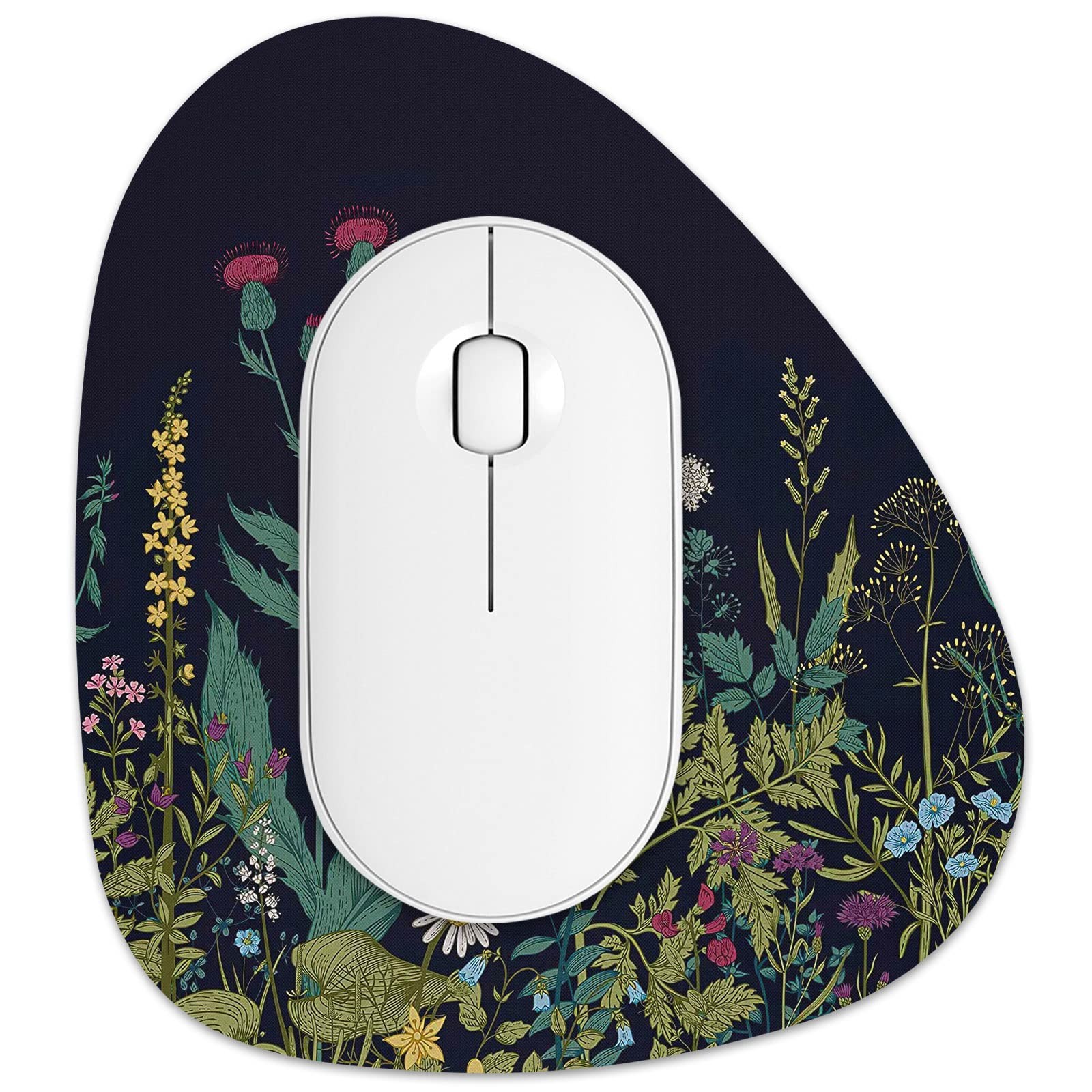 Rimilak Small Mouse Pad 6 x 7 Inch Irregular Mini Mouse Pad with Non-Slip