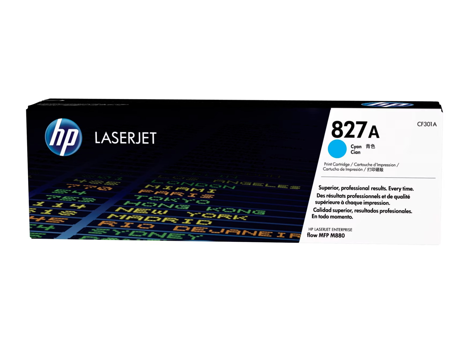 Genuine HP CF301A (827A) Cyan Original Laserjet Printer Toner Cartridge 