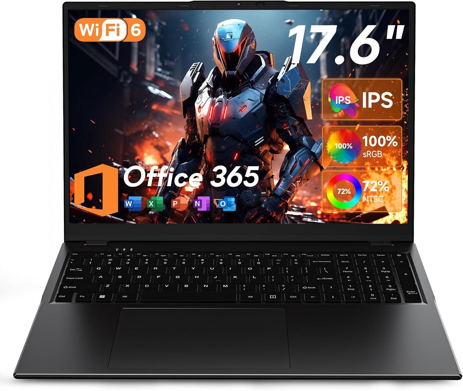 jumper 17.6 Inch Laptop with Office 365, 100% sRGB FHD Display, 16GB RAM 1TB... 