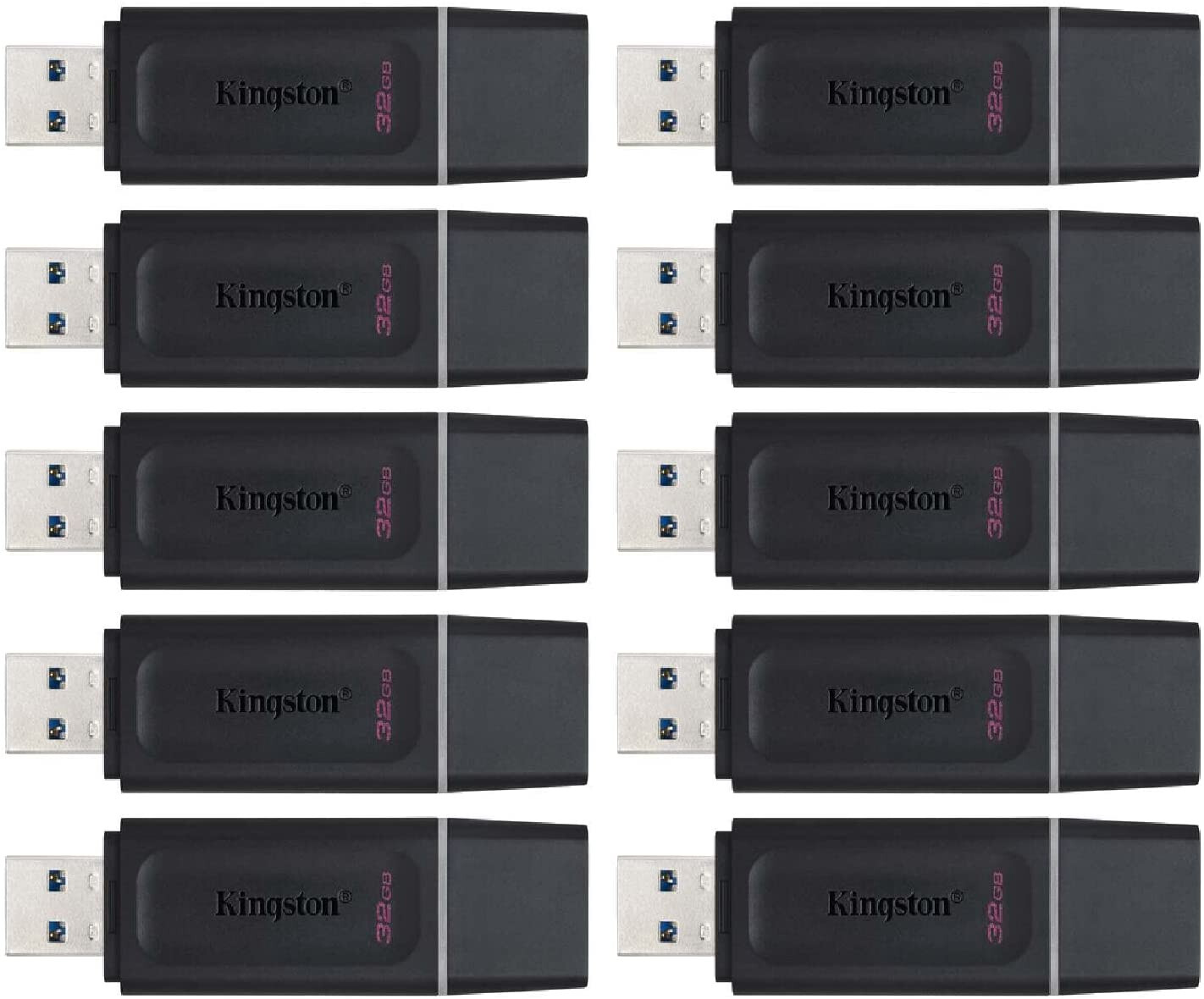 USB 32GB 3.0 Kingston DataTraveler DTX Memory Flash Thumb/Pen/Jump Drive 10 PACK