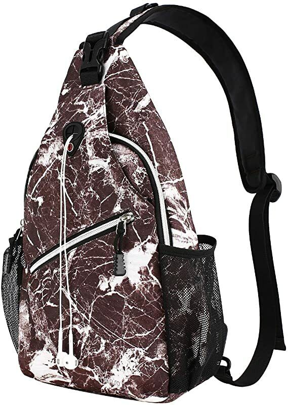 MOSISO 13 inch Sling Backpack Hiking Daypack Pattern Outdoor One Shoulder Bag