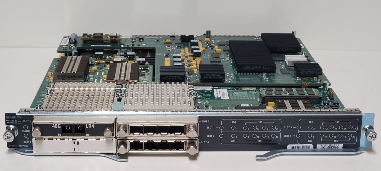 CISCO WS-X6904-40G-2TXL + WS-F6K-DFC4-EXL  40GB Ethernet FC Switch  C6807-XL