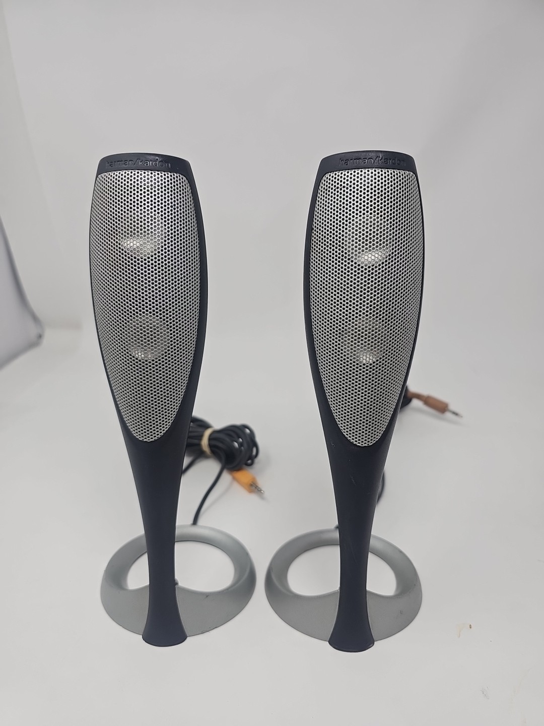Harman Kardon HK695-01 Computer Speakers Pair w/ Volume Control Satellite