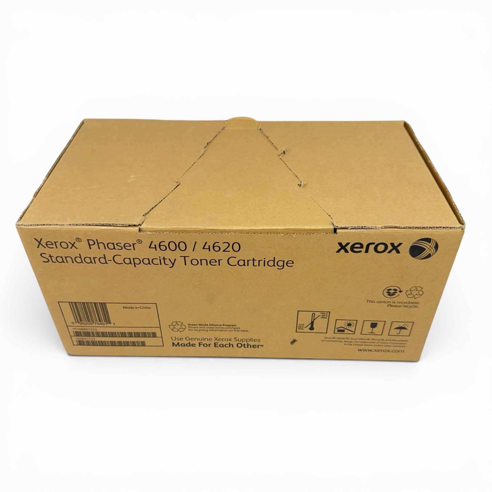 Xerox Phaser 4600 / 4620 Standard-Capacity Black Toner 106R01533, 13,000 Pages