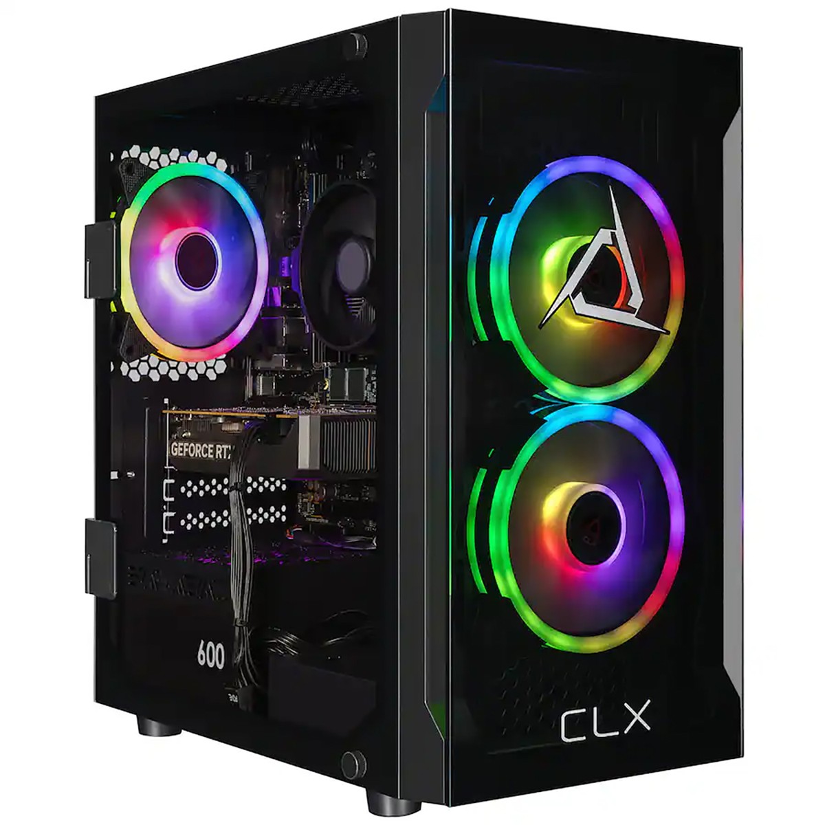 CLX SET Gaming Desktop Computer, R5 8400F, 16GB, 1TB SSD, RTX 5050, W11H