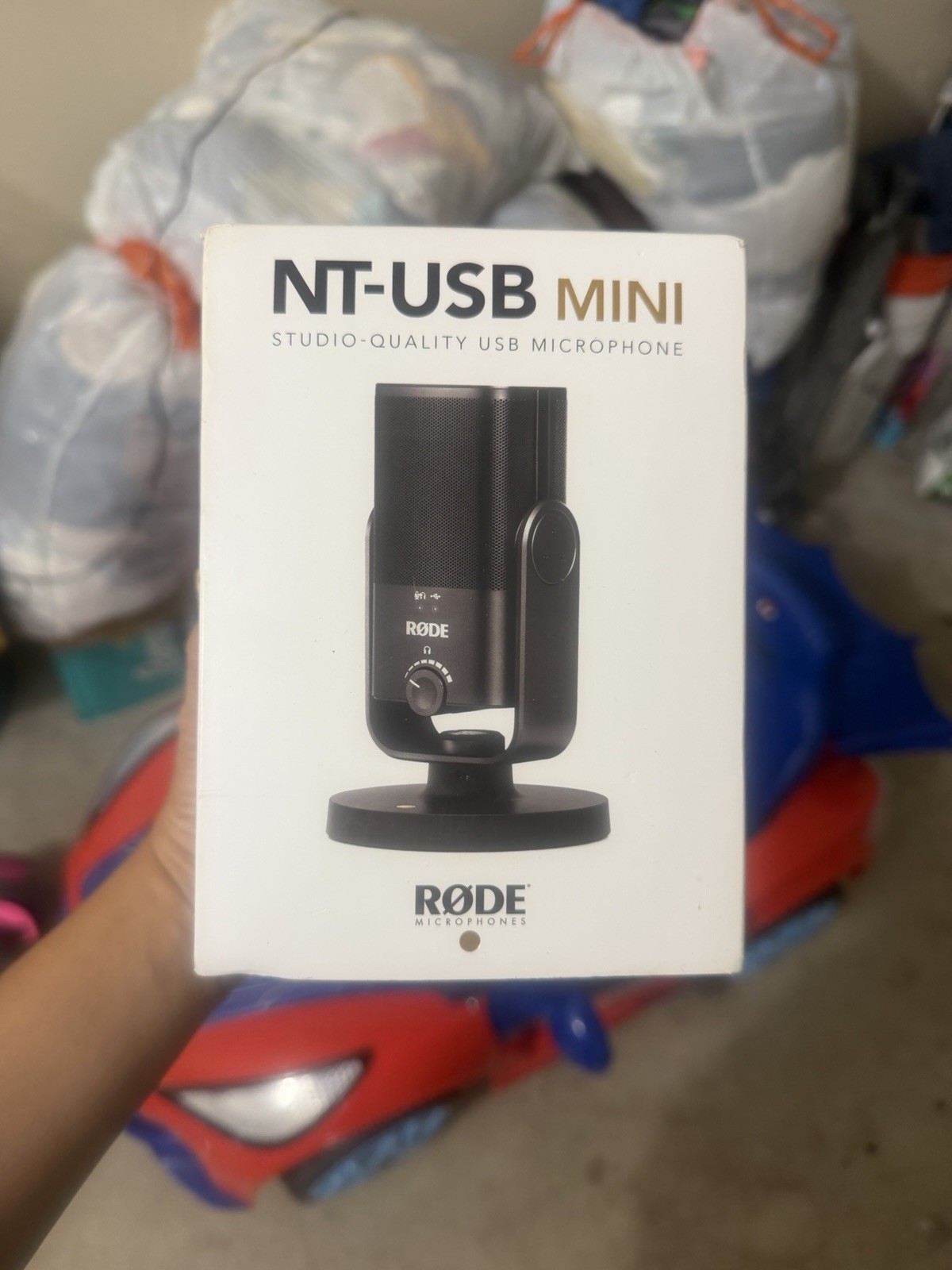 Rode NT-USB Mini USB-C Desktop Mic Black w/ Headphone Out, Pop Filter, Stand