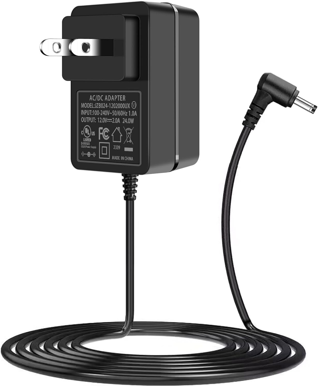 Replacement for Gateway Laptop Charger, 12V 2A Power Supply.