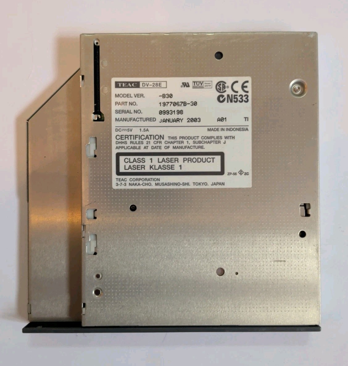 TEAC -B30 Slimline DVD/CD Drive 1977067B-30