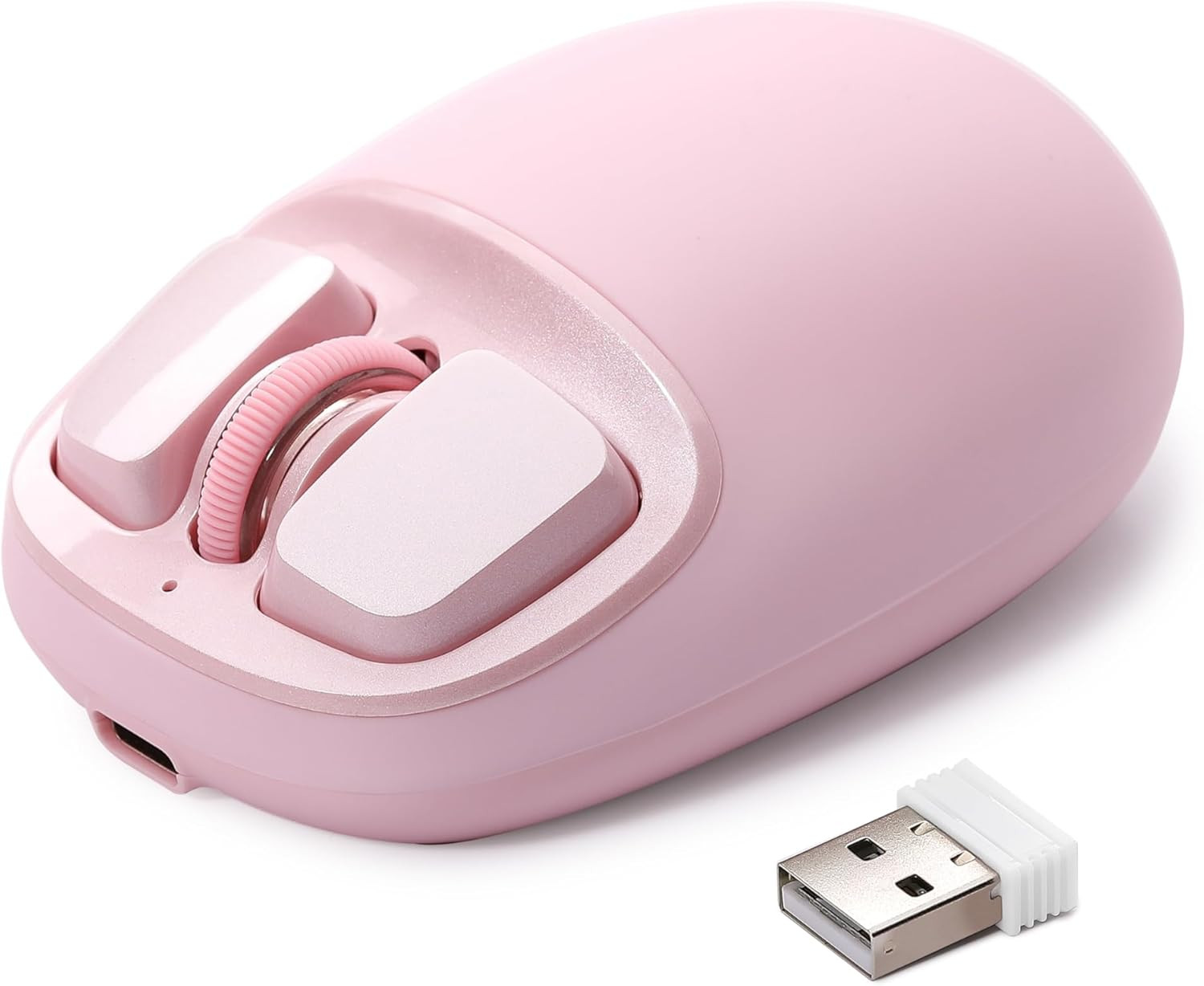 C1 Wireless Tri-Mode Wireless Mouse 4800 DPI Optical (Pink)