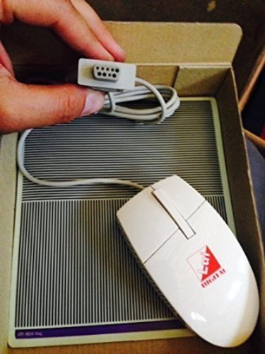 Optical Digital Serial Mouse 100% Compatible with Older Systems - NEW w/pad