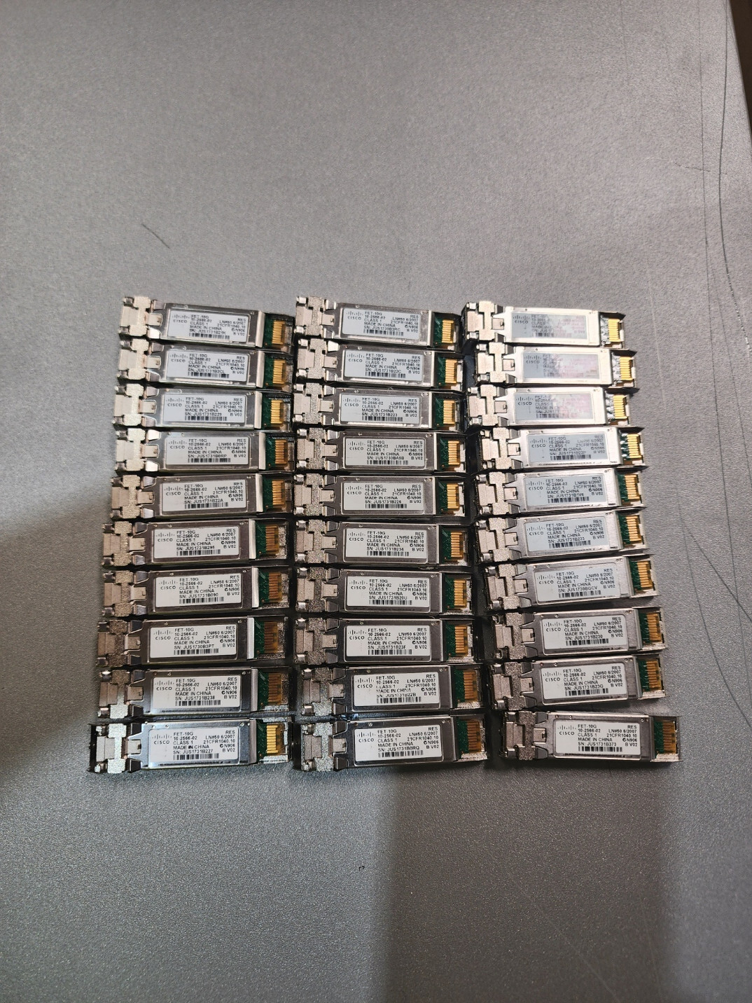 Geuine Cisco FET-10G SFP Module Lot of 30