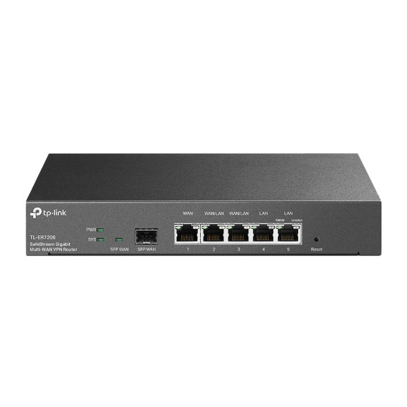 TP-Link TL-ER7206 Omada SafeStream Gigabit Multi-WAN VPN Router 4 WAN Ports: 1