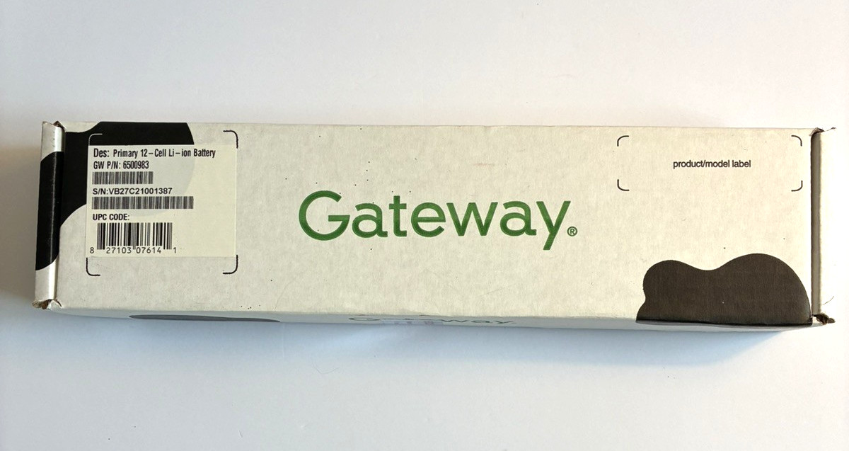 Sealed NOS 2005 Prim 12 Cell Li-ion Gateway Battery #6500983 14.8V Capacity NEW