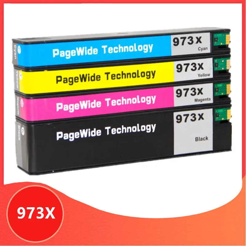 4PCS 973X 973XL Ink Cartridge For HP 352dw 452dn 452dw 377dw 477dn 477dw 577dw