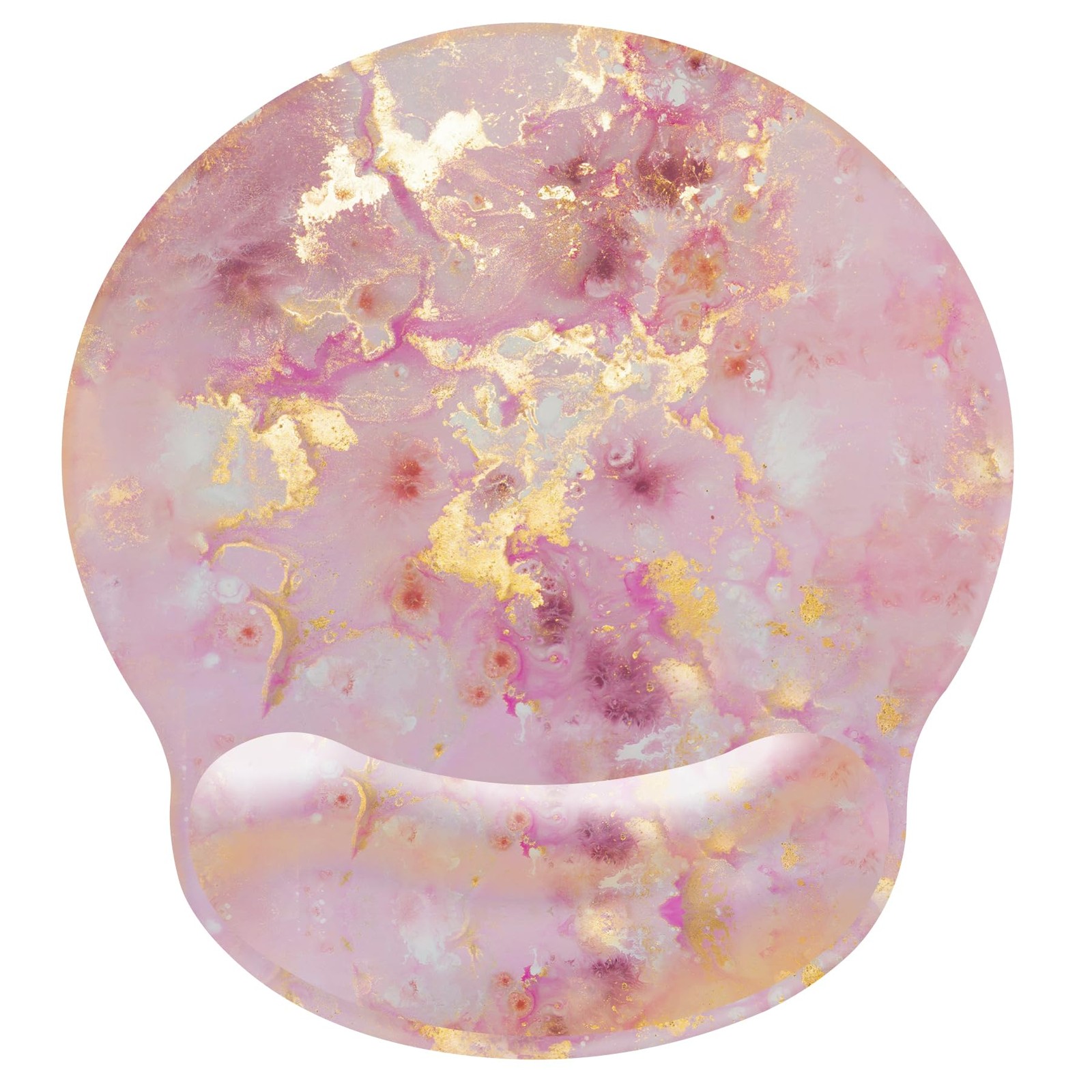 Pink Ergonomic Mouse Pad with Wrist Rest, Gaming Mouse Pad with Wrist Support...