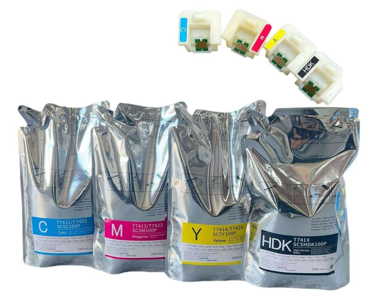 Dye Sublimation Ink 4 color Fit for Epson SureColor F6200 F7200 F9200 F9370