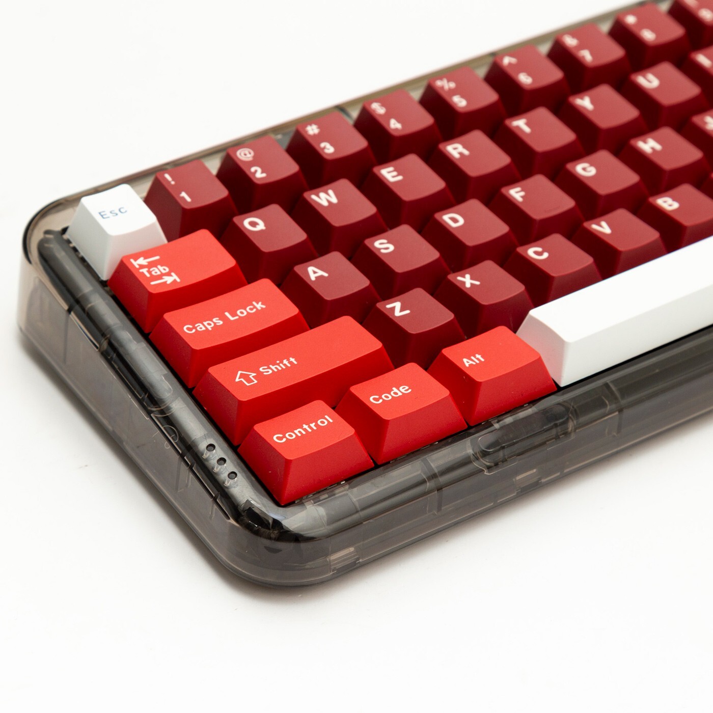 Red Jamon Ham Keycap Set Double Shot PBT Key Caps For ISO ANSI Mech Keyboard