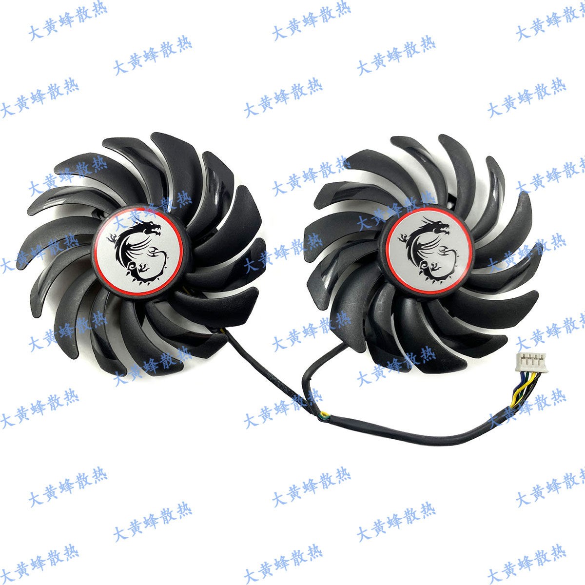 Graphics Card Cooling Fan PLD09210S12HH For MSI GTX1050 1050ti GAMING Red Dragon