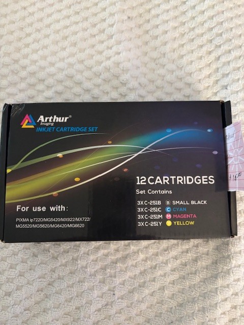 Compatible Ink Cartridges C-251 / 3- Black 3- Yellow 3-Magenta 3-Cyan (12)